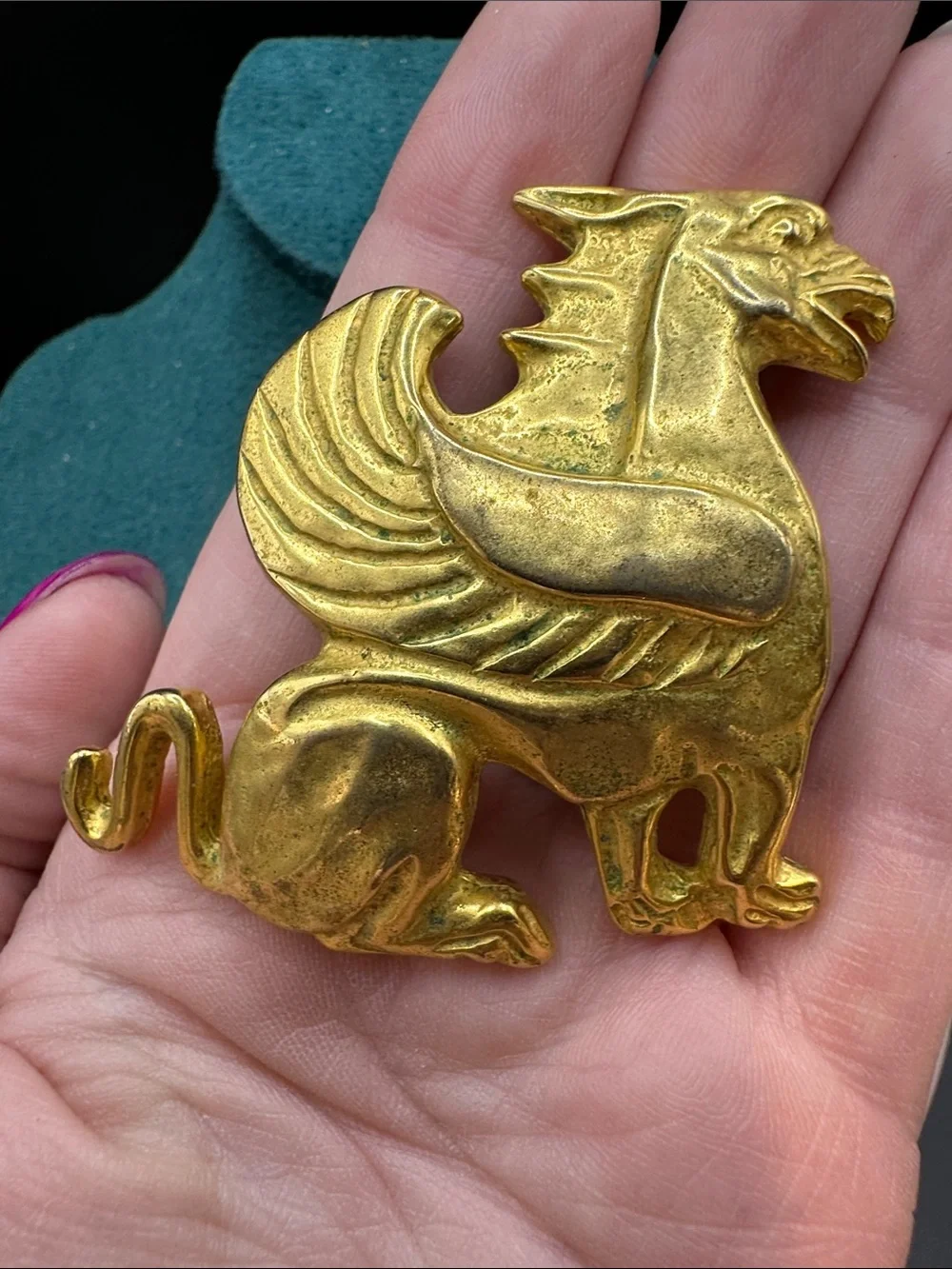 Metropolitan Museum Of Art (MMA) Gold Griffin Brooch Pendant - Picture 6 of 10